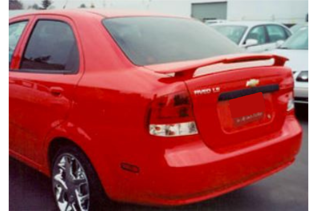 2004 Chevrolet Aveo Spoiler Painted