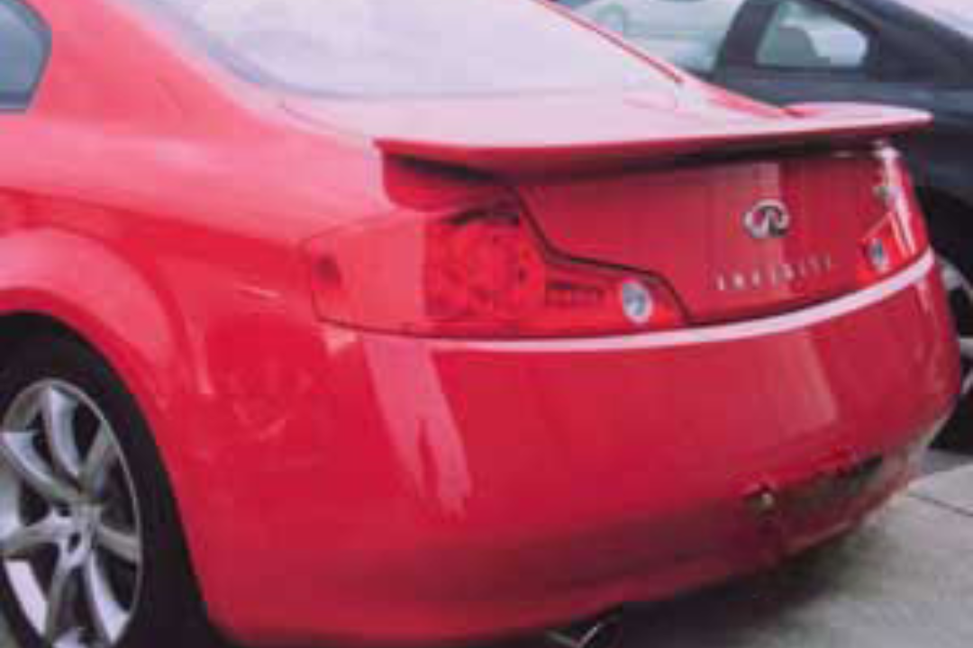 2003-2007 Infiniti Coupe Flush-Mount Painted Spoiler ABS134  Spoiler Replacement Painted Car Parts Painted Auto Parts