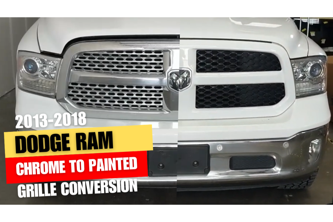 2013-2018 Dodge Ram 1500 Chrome to Painted Grille Conversion