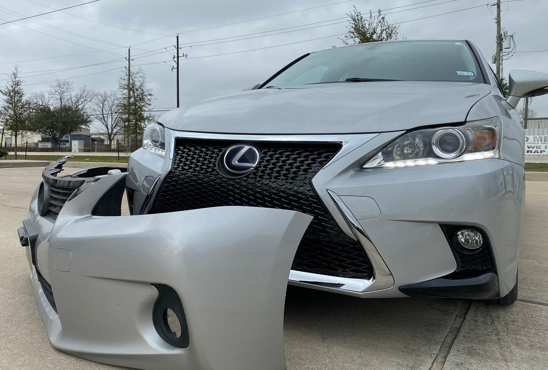 ReveMoto High-Quality Painted Auto Body Parts - Painted Lexus Front Bumper Before and After