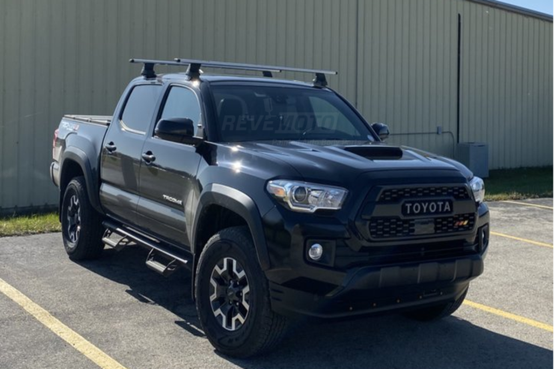 2016-2024 toyota tacoma hood with scoop conversion black ReveMoto Painted Auto Parts Replacement