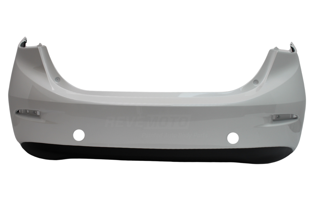 2014-2018 Mazda Mazda3 Rear Bumper Painted (Sedan Models) Whitewater Pearl (25D) BJS750221ABB MA1100215