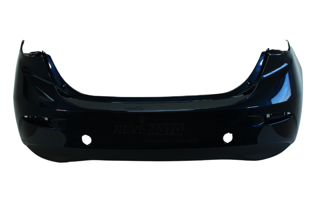 2014-2018 Mazda Mazda3 Rear Bumper Painted (Sedan Models) Deep Crystal Blue Pearl (42M) BJS750221ABB MA1100215