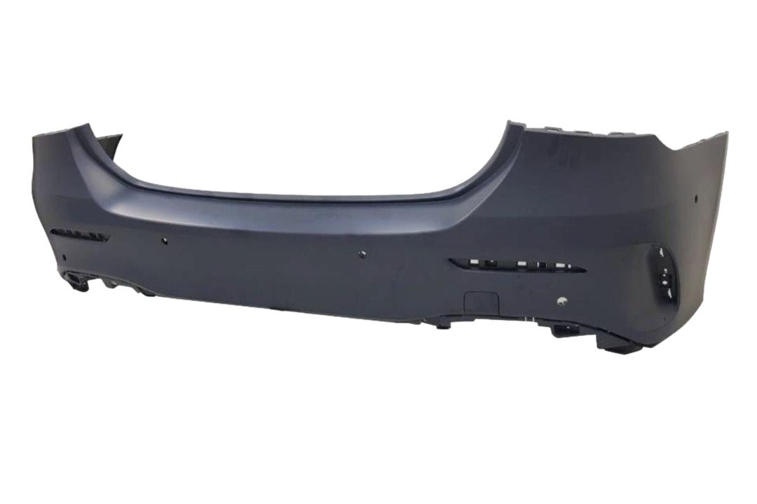 2020-2022 Mercedes-Benz A 35 AMG Rear Bumper Painted (WITH: Aerodynamic Package)_WITH: Tow Hook Hole Cover, | WITHOUT: Active Park Assist Sensor Holes_ 17788011049999_ MB1100444