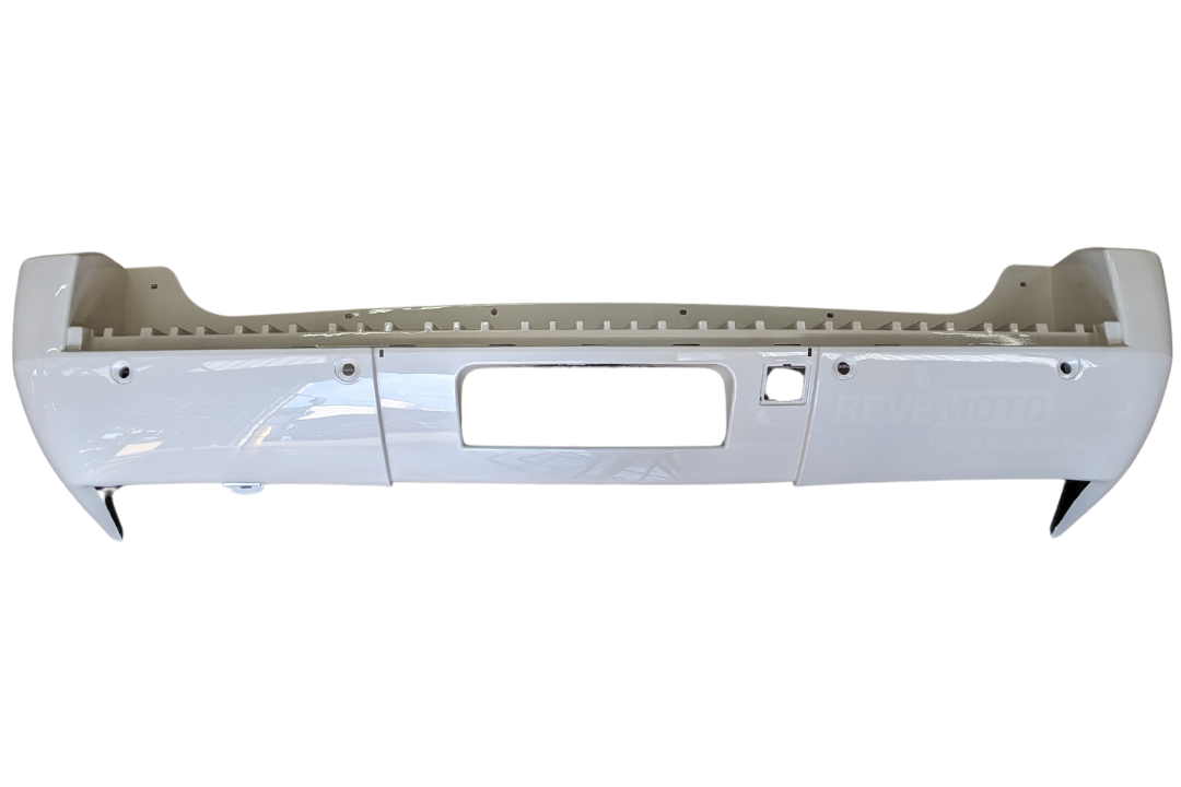 2007-2014 GMC Yukon Rear Bumper Painted (Denali SLE SLT Models) White Diamond Pearl (WA800J) 20951798 GM1100784