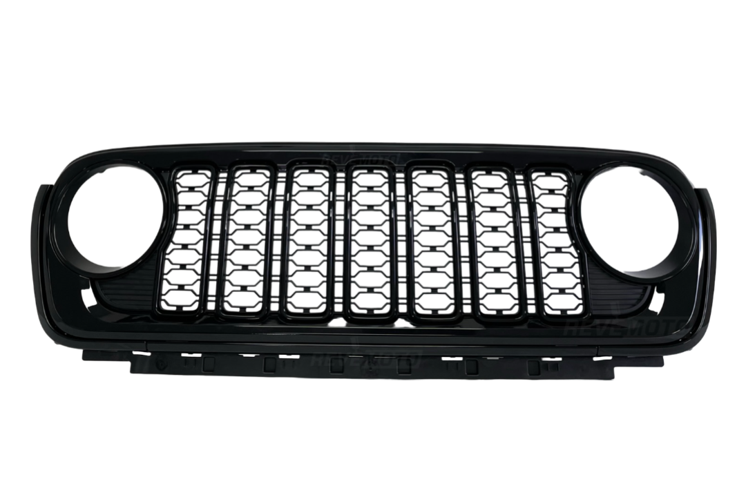 28353B - 2023-2024 Jeep Wrangler 5-Piece Grille Painted (Willys Model) Black (PX8) 7HQ98RXFAA