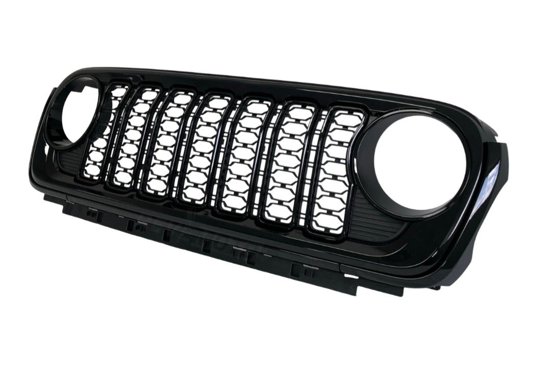 28353B - 2023-2024 Jeep Wrangler 5-Piece Grille Painted (Willys Model) Black (PX8) 7HQ98RXFAA