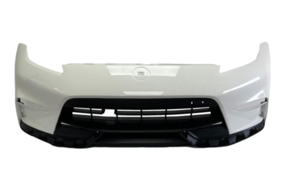 28366 - 2015-2020 Nissan 370Z : Front Bumper Painted (Nismo Models) White Pearl (QAB) FBM226GA0H
