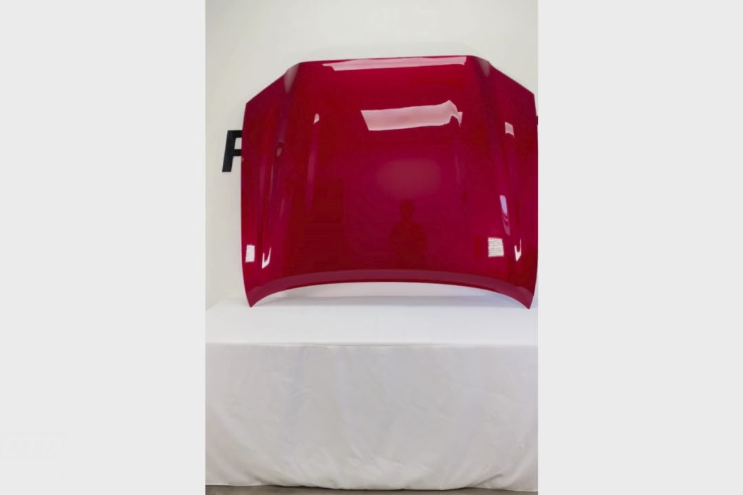 2016-2024 Toyota Tacoma Hood Painted (WITHOUT: Hood Scoop Opening | OEM) Barcelona Red Mica (3R3) 5330104220 TO1230239 ReveMoto Painted Auto Parts Replacement