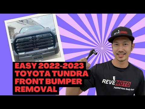 2022-2025 Toyota Tundra Front Bumper Removal ReveMoto Painted Auto Parts Replacement 