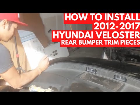 How to Remove a 2012-2017 Hyundai Veloster Rear Bumper, Part 2/3