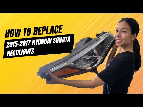 How to change a 2015-2017 Hyundai Sonata Headlight ReveMoto
